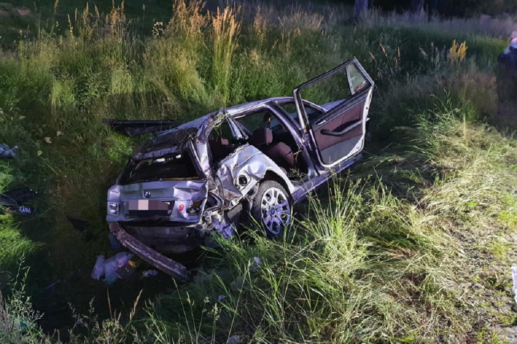 Wypadek na DK92 w Kożuszkach Kolonii