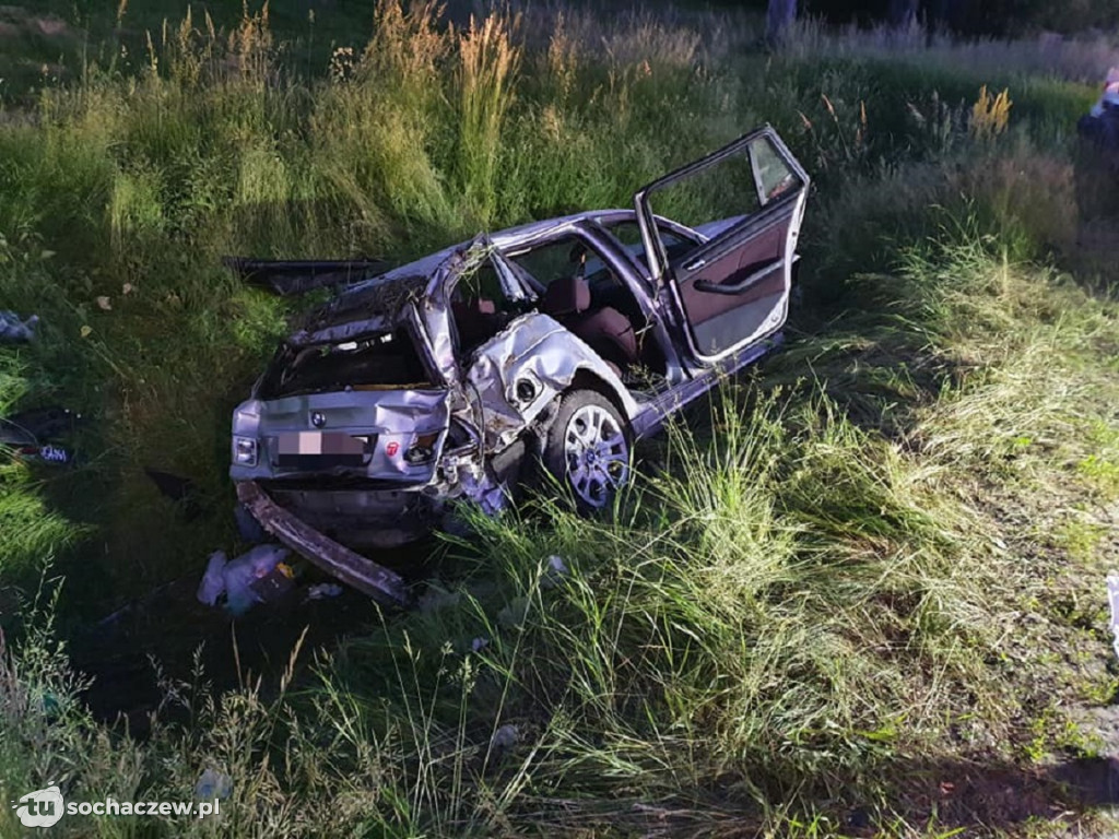 Wypadek na DK92 w Kożuszkach Kolonii