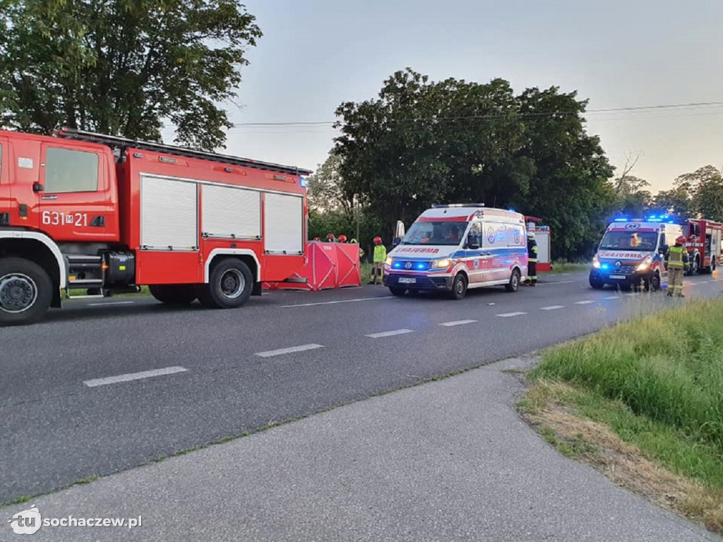 Wypadek na DK92 w Kożuszkach Kolonii