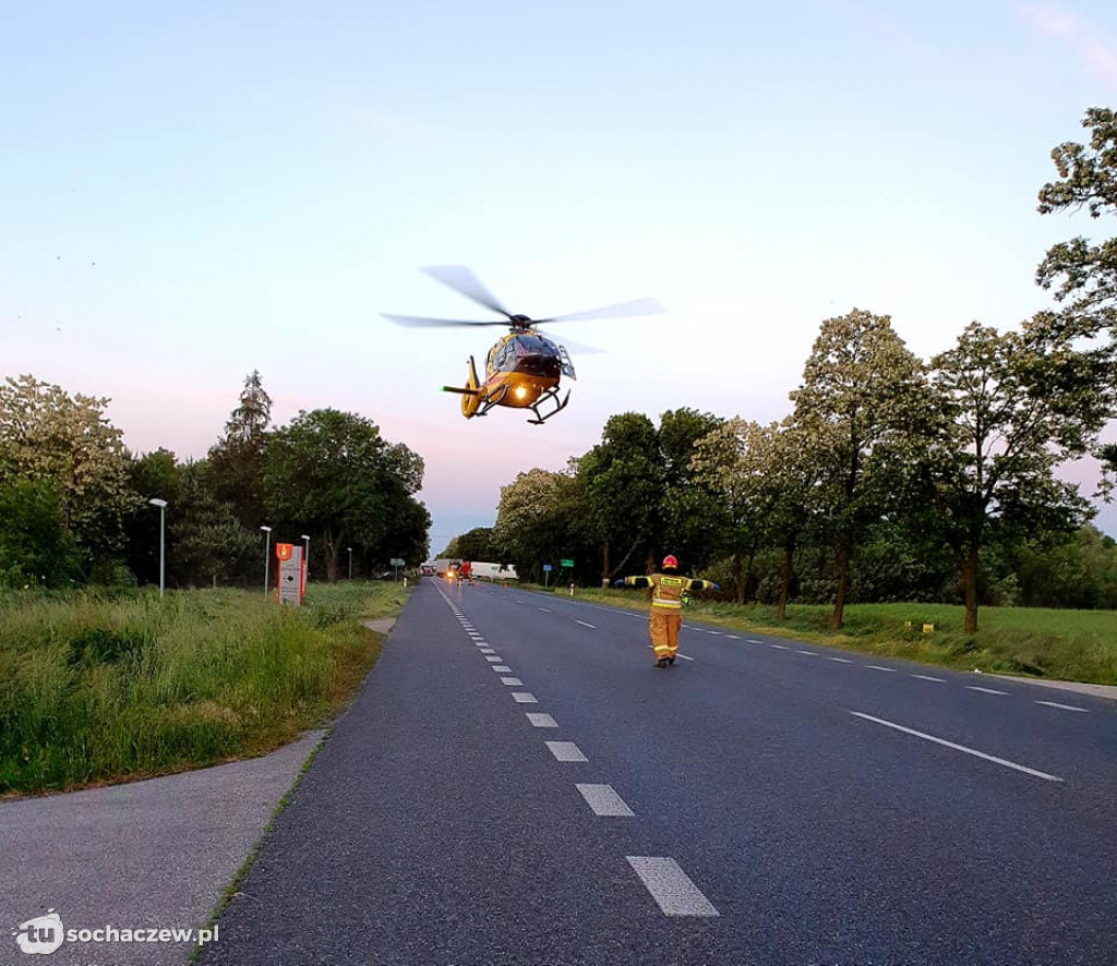 Wypadek na DK92 w Kożuszkach Kolonii