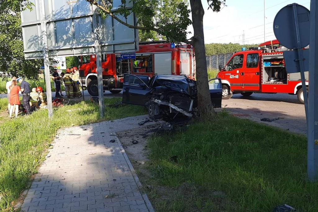 Groźny wypadek w Kożuszkach Parcel