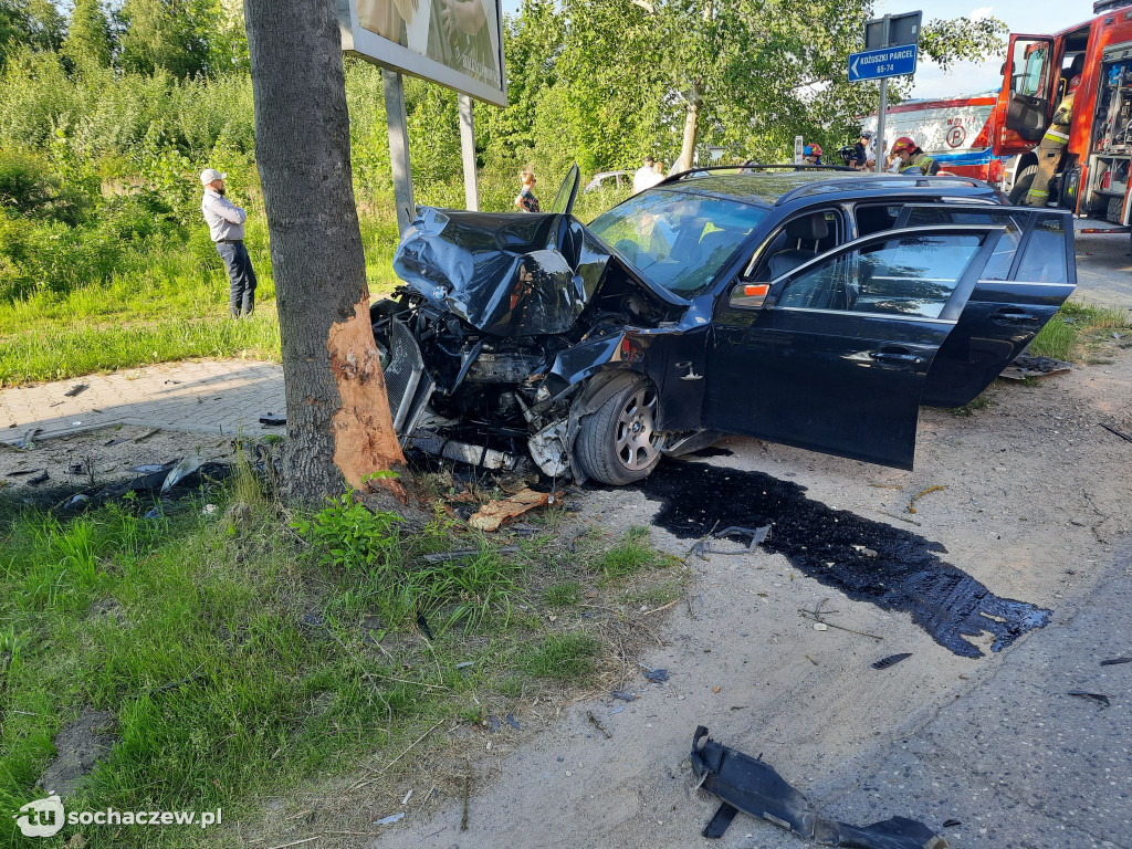 Groźny wypadek w Kożuszkach Parcel