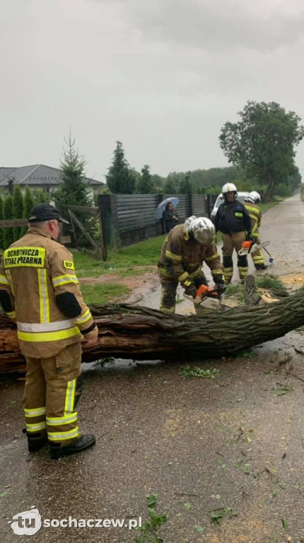 Burza Sochaczew 9 lipca. Kilkadziesiąt interwencji strażaków
