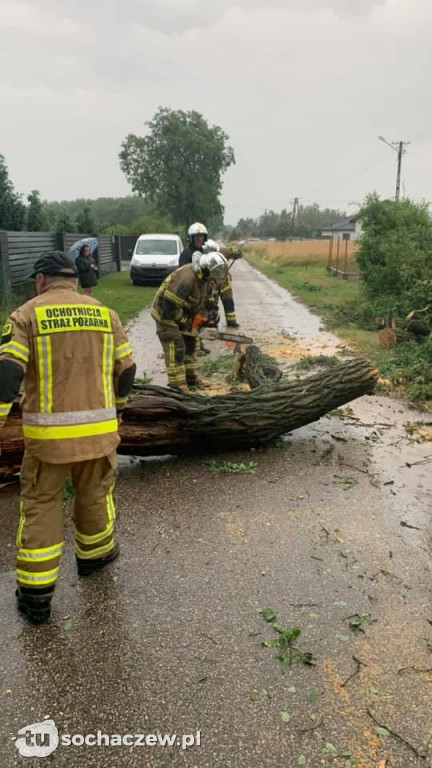 Burza Sochaczew 9 lipca. Kilkadziesiąt interwencji strażaków