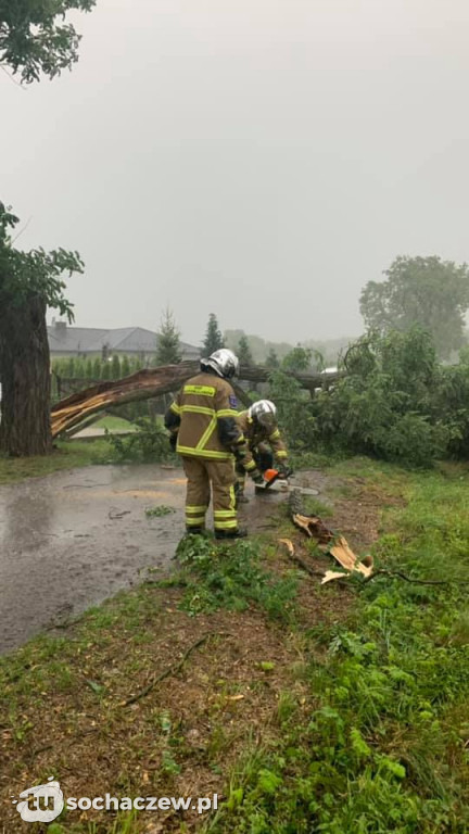Burza Sochaczew 9 lipca. Kilkadziesiąt interwencji strażaków