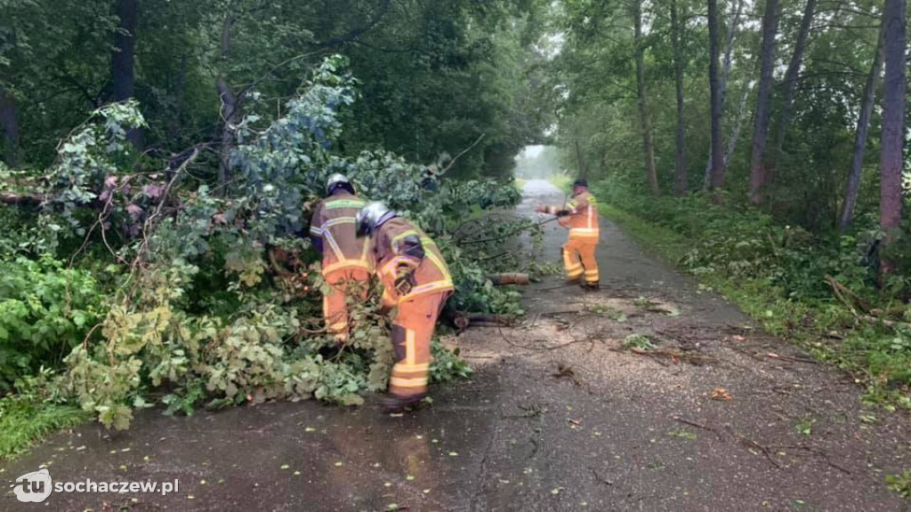Burza Sochaczew 9 lipca. Kilkadziesiąt interwencji strażaków