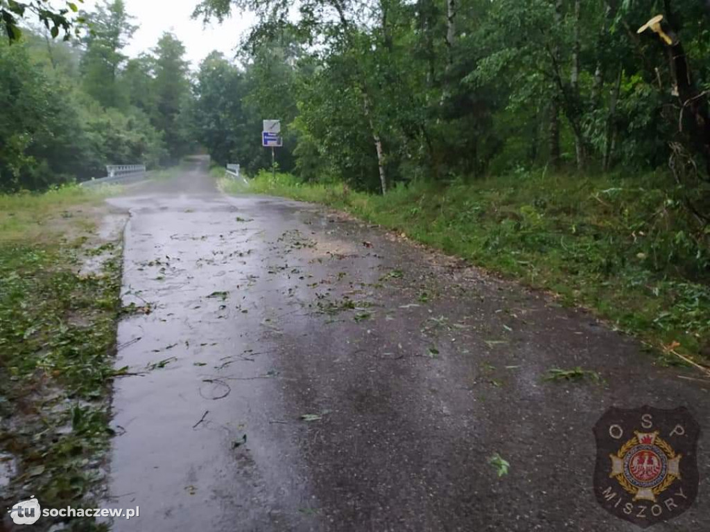 Burza Sochaczew 9 lipca. Kilkadziesiąt interwencji strażaków