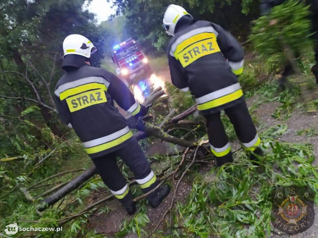Burza Sochaczew 9 lipca. Kilkadziesiąt interwencji strażaków