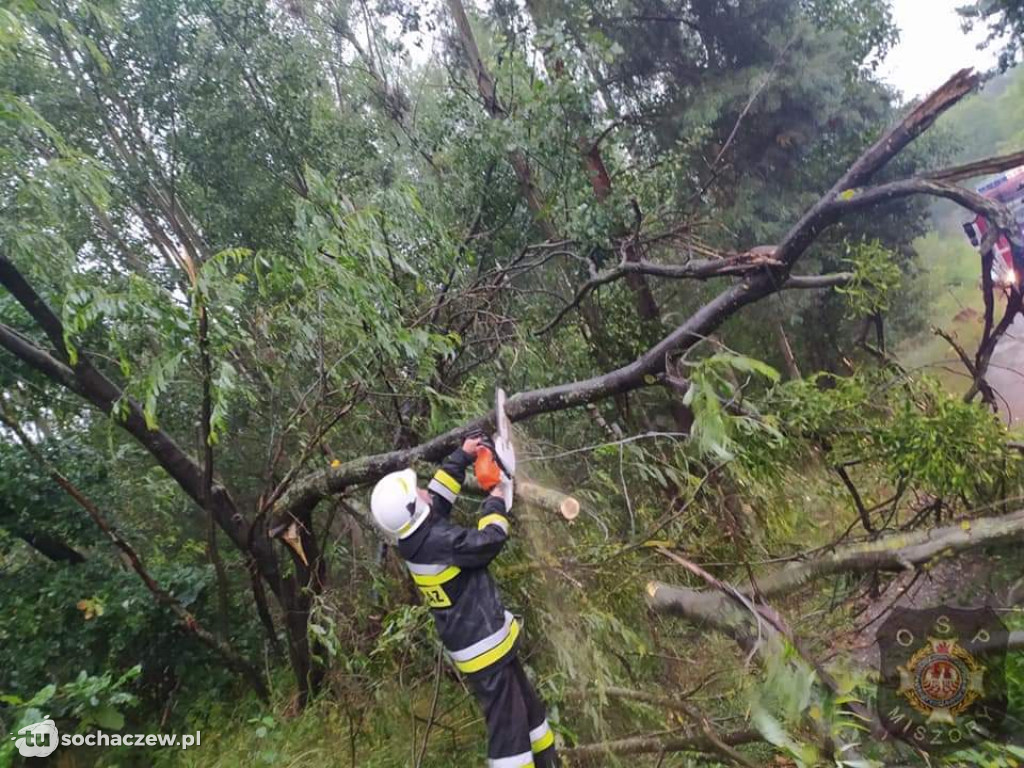 Burza Sochaczew 9 lipca. Kilkadziesiąt interwencji strażaków