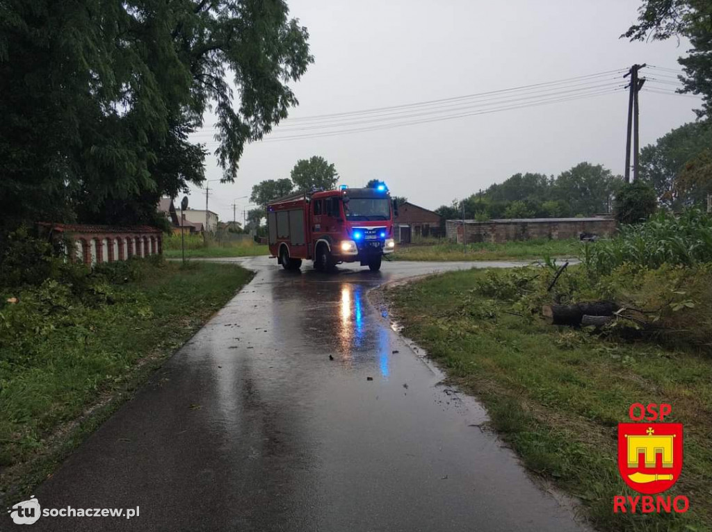 Burza Sochaczew 9 lipca. Kilkadziesiąt interwencji strażaków
