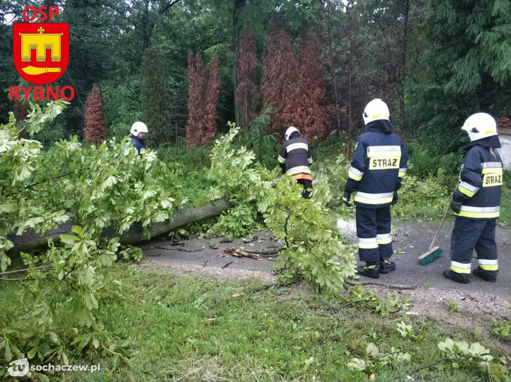 Burza Sochaczew 9 lipca. Kilkadziesiąt interwencji strażaków