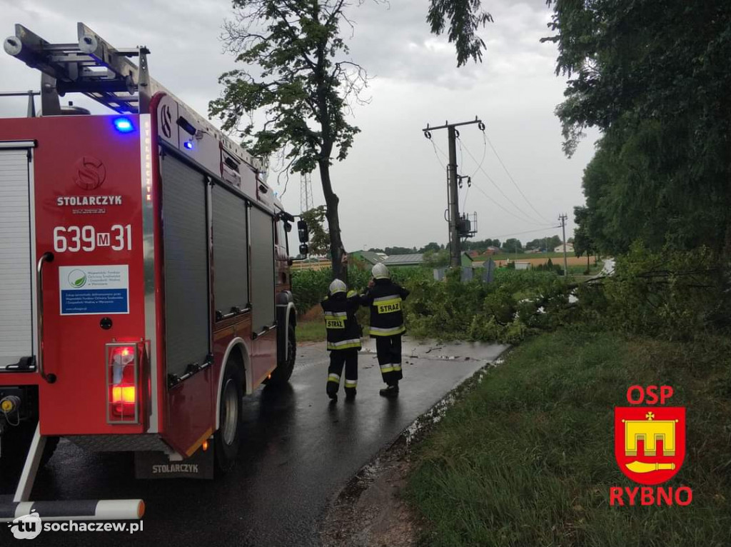 Burza Sochaczew 9 lipca. Kilkadziesiąt interwencji strażaków