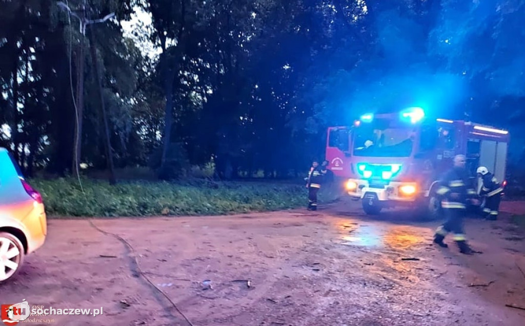 Burza Sochaczew 9 lipca. Kilkadziesiąt interwencji strażaków