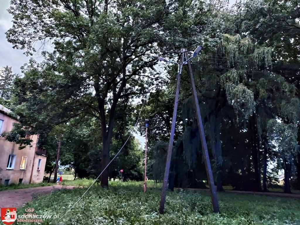 Burza Sochaczew 9 lipca. Kilkadziesiąt interwencji strażaków
