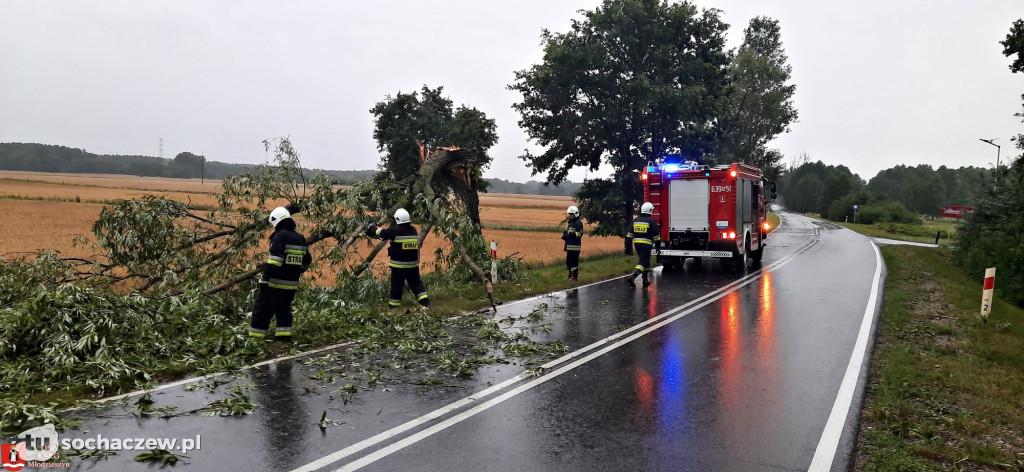 Burza Sochaczew 9 lipca. Kilkadziesiąt interwencji strażaków