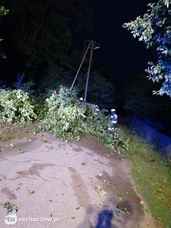 Burza Sochaczew 9 lipca. Kilkadziesiąt interwencji strażaków