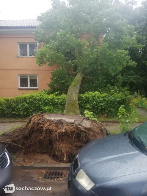 Burza Sochaczew 9 lipca. Kilkadziesiąt interwencji strażaków