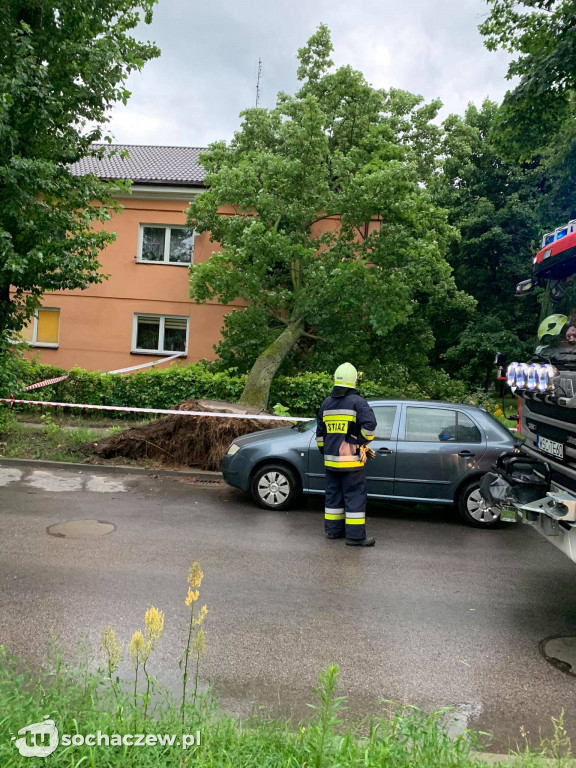 Burza Sochaczew 9 lipca. Kilkadziesiąt interwencji strażaków
