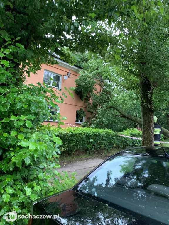 Burza Sochaczew 9 lipca. Kilkadziesiąt interwencji strażaków