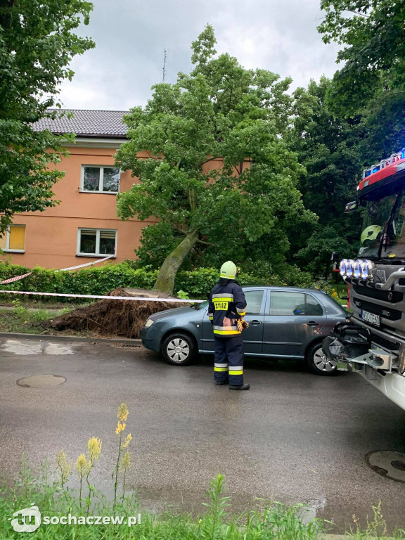 Burza Sochaczew 9 lipca. Kilkadziesiąt interwencji strażaków