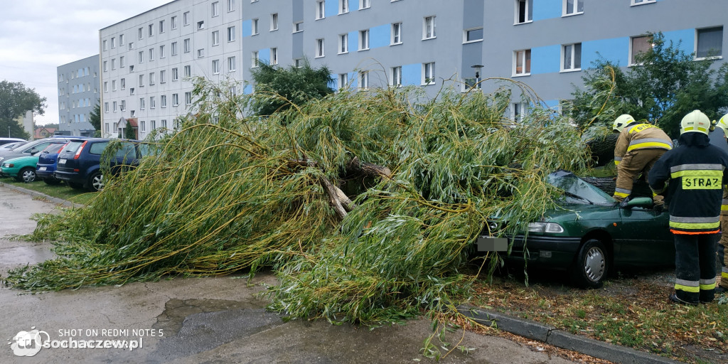 Burza Sochaczew 9 lipca. Kilkadziesiąt interwencji strażaków