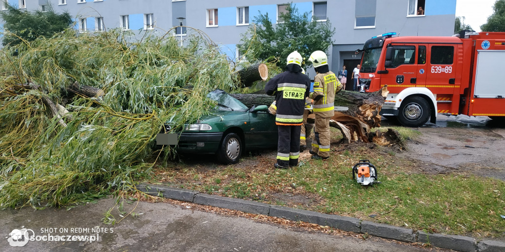 Burza Sochaczew 9 lipca. Kilkadziesiąt interwencji strażaków