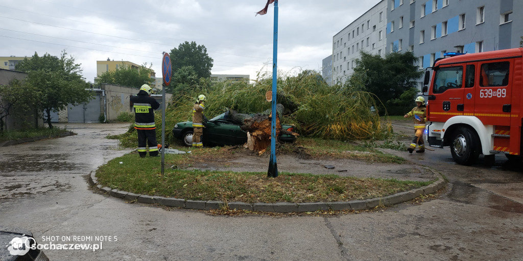 Burza Sochaczew 9 lipca. Kilkadziesiąt interwencji strażaków