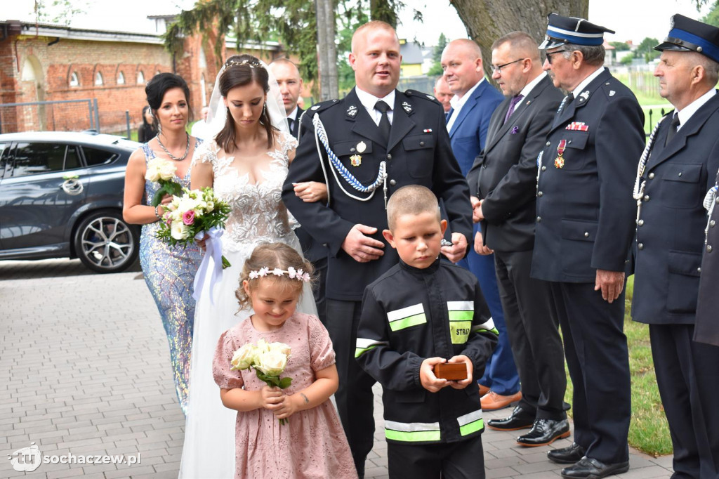 Strażacki ślub w Giżycach