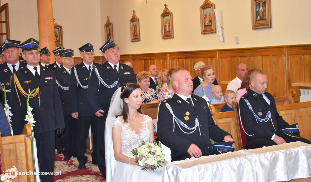 Strażacki ślub w Giżycach