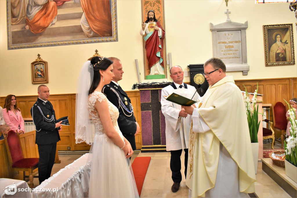 Strażacki ślub w Giżycach