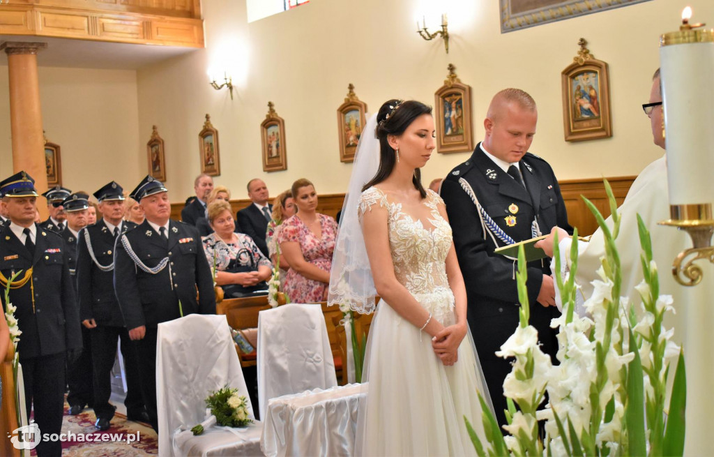 Strażacki ślub w Giżycach