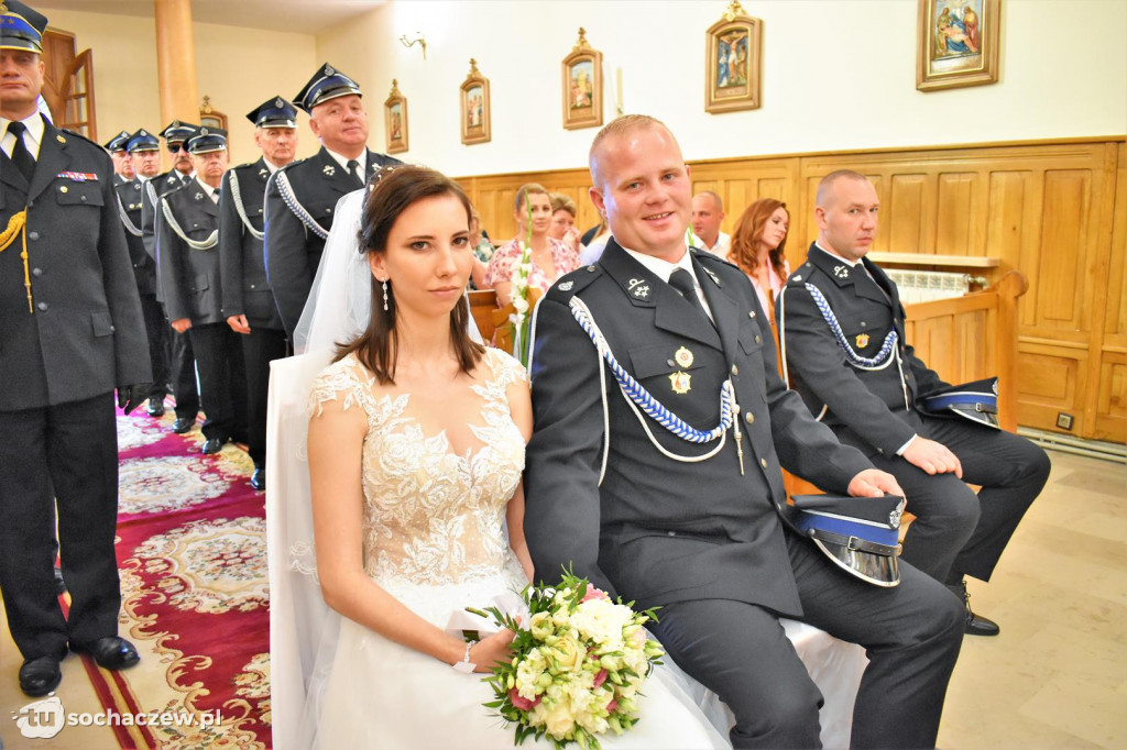 Strażacki ślub w Giżycach