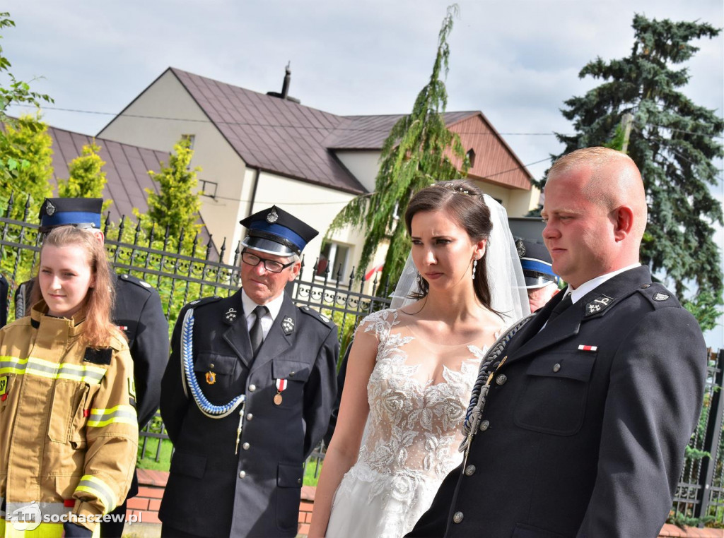 Strażacki ślub w Giżycach