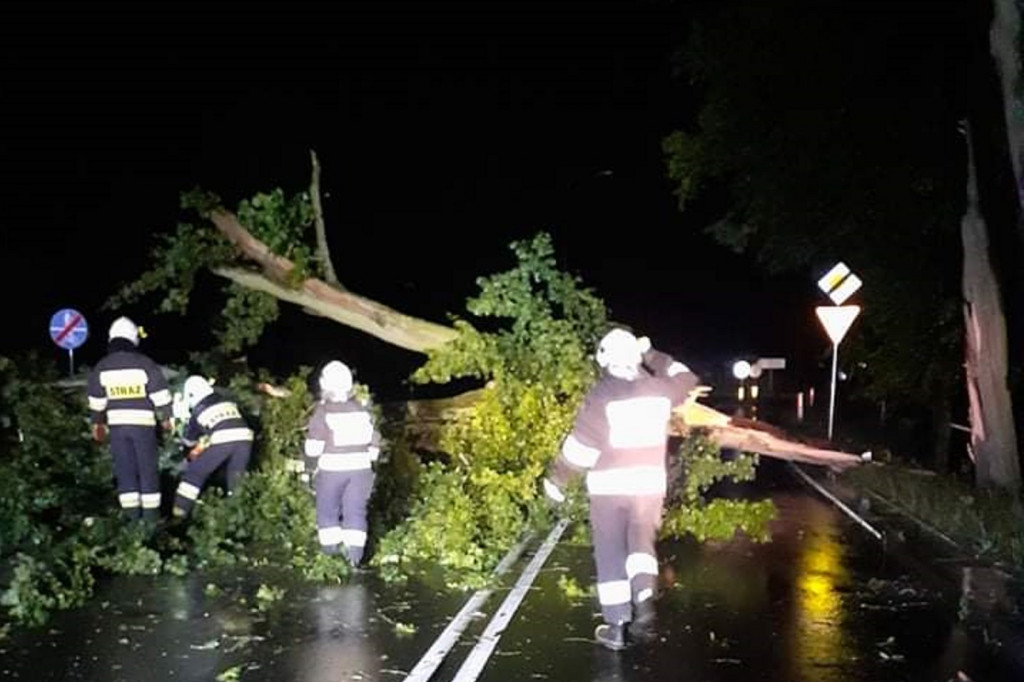 Strażacy walczą ze skutkami nocnej burzy