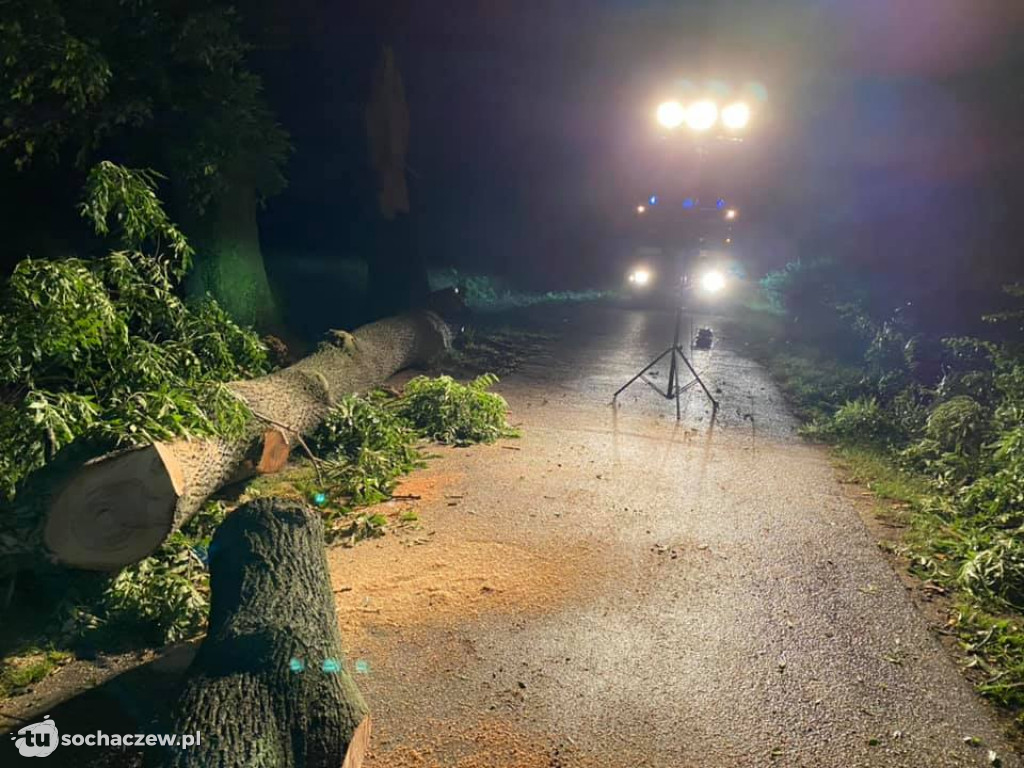 Strażacy walczą ze skutkami nocnej burzy