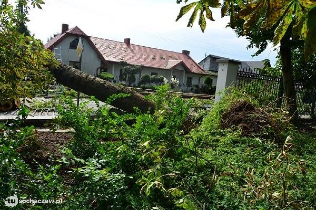 Sanniki usuwanie zniszczeń po burzy