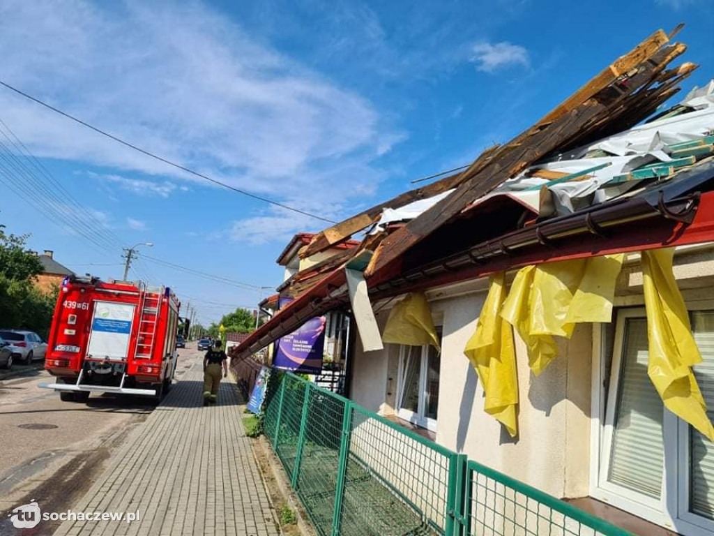 Sanniki usuwanie zniszczeń po burzy