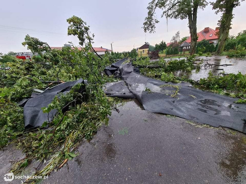 Sanniki usuwanie zniszczeń po burzy