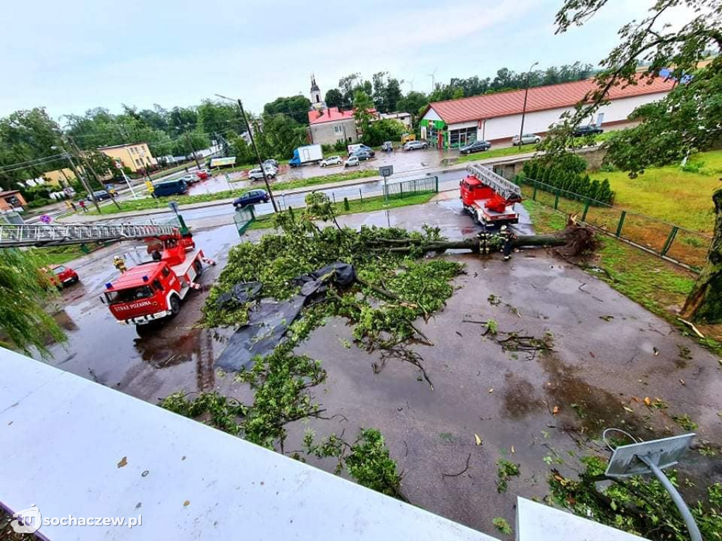 Sanniki usuwanie zniszczeń po burzy