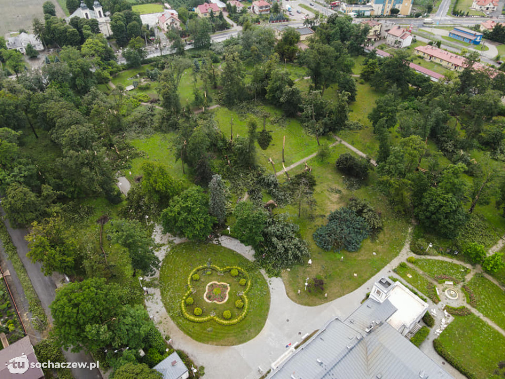 Sanniki usuwanie zniszczeń po burzy