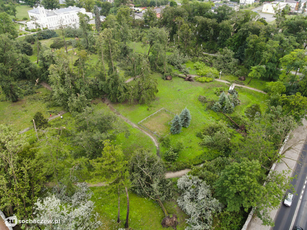 Sanniki usuwanie zniszczeń po burzy