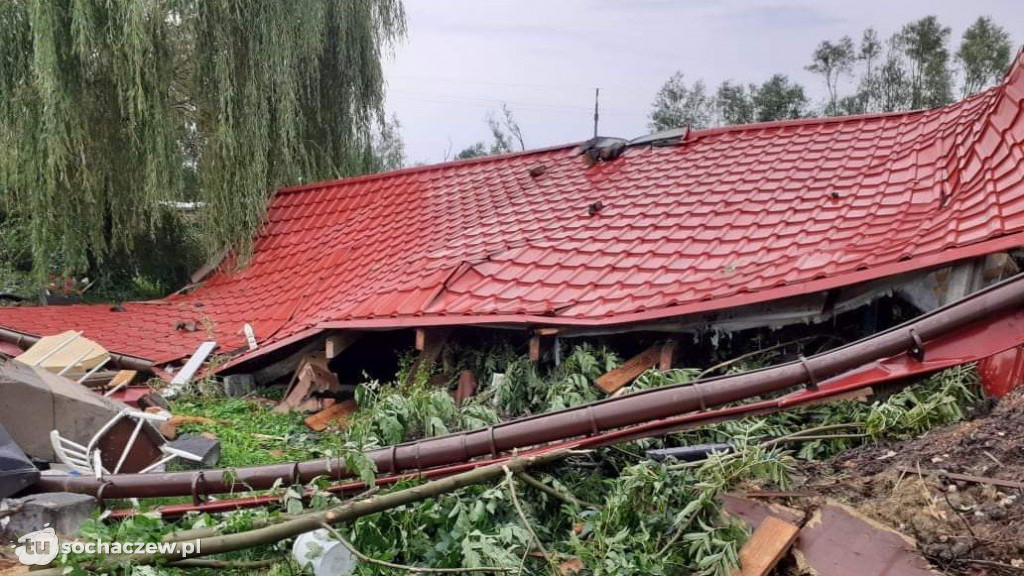 Sanniki usuwanie zniszczeń po burzy