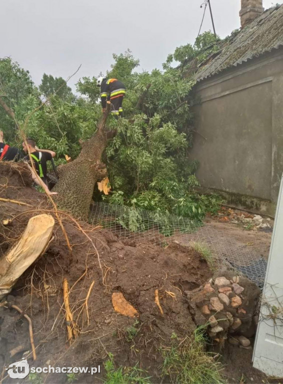 Sanniki usuwanie zniszczeń po burzy