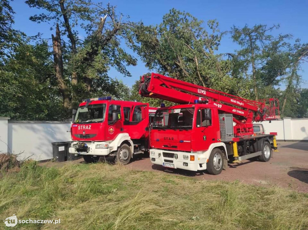 Sanniki usuwanie zniszczeń po burzy