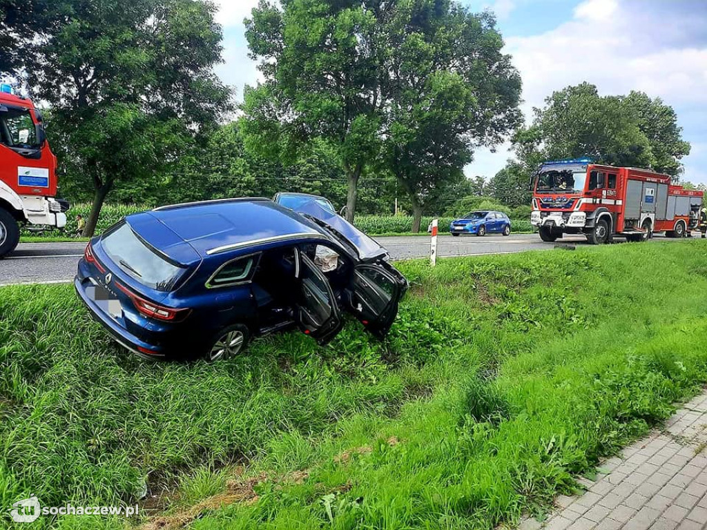 DK 92 czołowe zderzenie osobówek