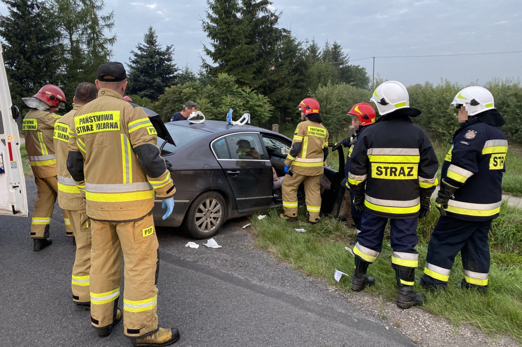 Zdarzenie drogowe w Nowym Kozłowie Pierwszym