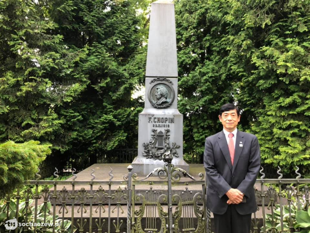 Żelazowa Wola: wizyta ambasadora Japonii