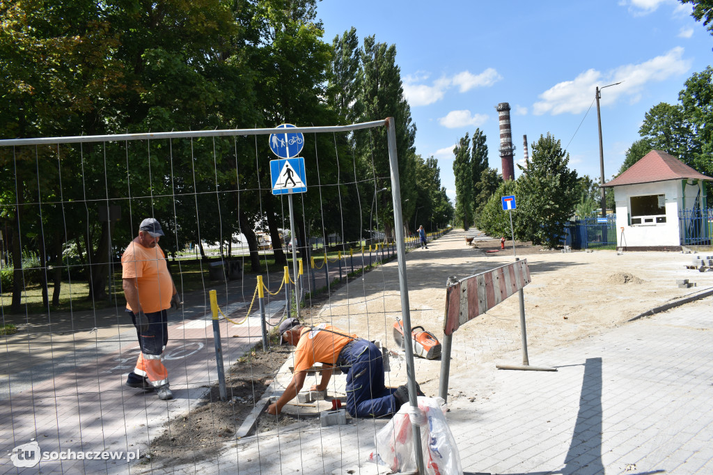 Chodaków: trwają prace na stadionie