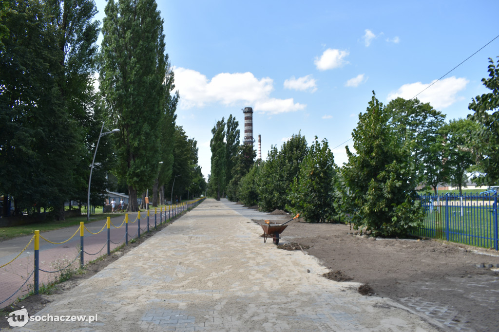 Chodaków: trwają prace na stadionie
