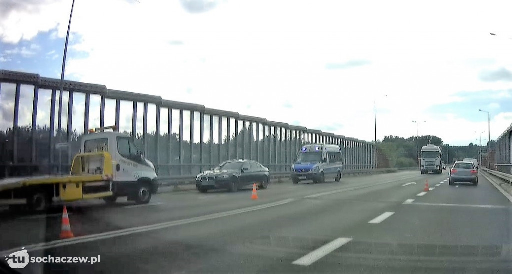 Zderzenie trzech samochodów na obwodnicy Sochaczewa